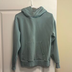 Aritzia Teal Hoodie Sweatshirt